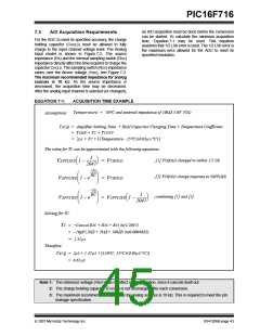 浏览型号PIC16F716-I-P的Datasheet PDF文件第45页