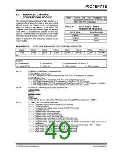 浏览型号PIC16F716-I-P的Datasheet PDF文件第49页