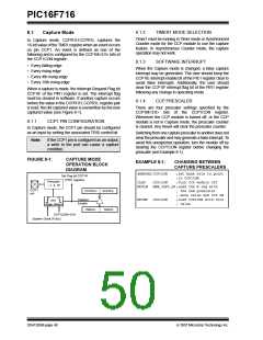 浏览型号PIC16F716-I-P的Datasheet PDF文件第50页
