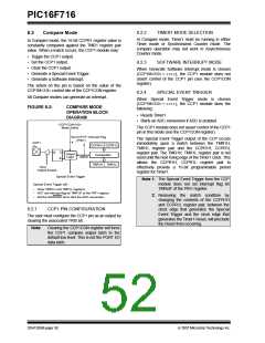 浏览型号PIC16F716-I-P的Datasheet PDF文件第52页