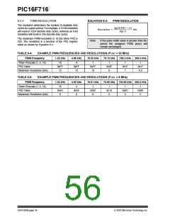 浏览型号PIC16F716-I-P的Datasheet PDF文件第56页