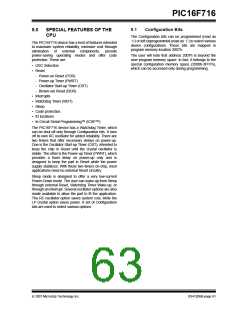 浏览型号PIC16F716-I-P的Datasheet PDF文件第63页