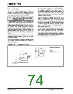 浏览型号PIC16F716-I-P的Datasheet PDF文件第74页