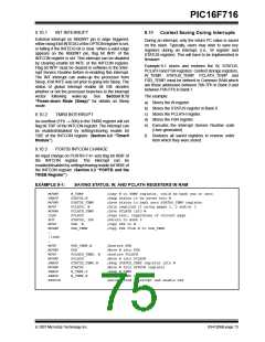 浏览型号PIC16F716-I-P的Datasheet PDF文件第75页