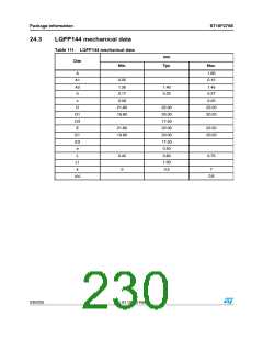 浏览型号ST10F276S-4T3的Datasheet PDF文件第230页