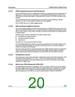 浏览型号STM32F103C8T7的Datasheet PDF文件第20页