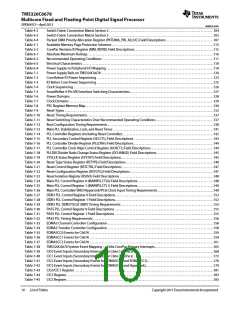 浏览型号TMS320C6678XCYP25的Datasheet PDF文件第10页