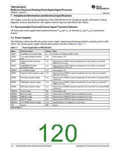 浏览型号TMS320C6678XCYP25的Datasheet PDF文件第120页