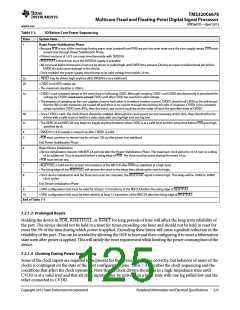浏览型号TMS320C6678XCYP25的Datasheet PDF文件第125页