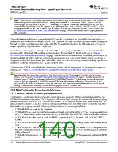 浏览型号TMS320C6678XCYP25的Datasheet PDF文件第140页