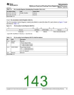 浏览型号TMS320C6678XCYP25的Datasheet PDF文件第143页