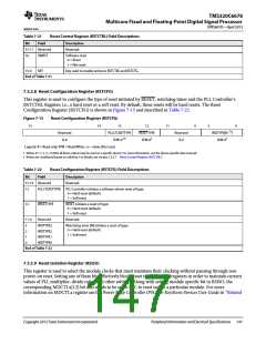 浏览型号TMS320C6678XCYP25的Datasheet PDF文件第147页