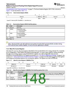浏览型号TMS320C6678XCYP25的Datasheet PDF文件第148页