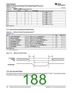 浏览型号TMS320C6678XCYP25的Datasheet PDF文件第188页