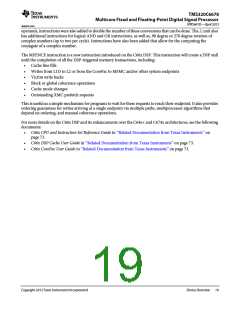 浏览型号TMS320C6678XCYP25的Datasheet PDF文件第19页