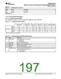 浏览型号TMS320C6678XCYP25的Datasheet PDF文件第197页