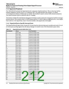 浏览型号TMS320C6678XCYP25的Datasheet PDF文件第212页