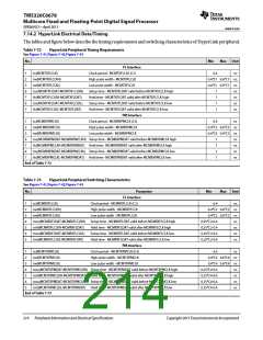 浏览型号TMS320C6678XCYP25的Datasheet PDF文件第214页