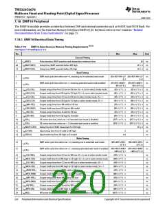 浏览型号TMS320C6678XCYP25的Datasheet PDF文件第220页