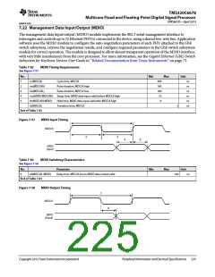 浏览型号TMS320C6678XCYP25的Datasheet PDF文件第225页