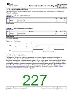 浏览型号TMS320C6678XCYP25的Datasheet PDF文件第227页