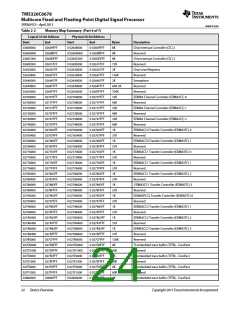 浏览型号TMS320C6678XCYP25的Datasheet PDF文件第24页