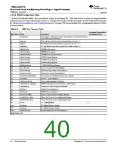 浏览型号TMS320C6678XCYP25的Datasheet PDF文件第40页