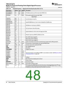 浏览型号TMS320C6678XCYP25的Datasheet PDF文件第48页
