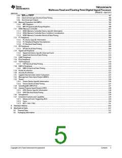 浏览型号TMS320C6678XCYP25的Datasheet PDF文件第5页