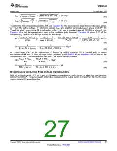 浏览型号TPS54540的Datasheet PDF文件第27页
