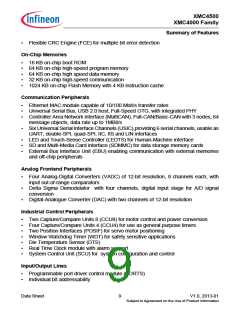 浏览型号XMC4500的Datasheet PDF文件第9页