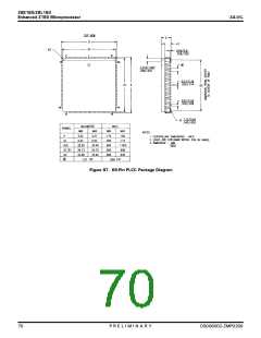 浏览型号Z8S18020VSG的Datasheet PDF文件第70页
