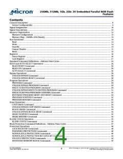 浏览型号JS28F256M29EWHA的Datasheet PDF文件第4页