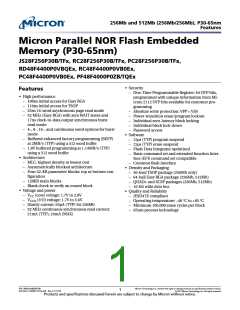 浏览型号JS28F256P30TFE的Datasheet PDF文件第1页