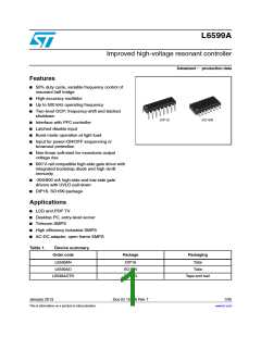 浏览型号L6599AD的Datasheet PDF文件第1页
