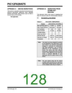 浏览型号PIC12F629-E的Datasheet PDF文件第128页