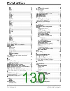 浏览型号PIC12F629-E的Datasheet PDF文件第130页