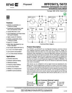 浏览型号RFFC5071的Datasheet PDF文件第1页