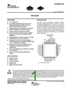 浏览型号TLV320AIC1103PBSR的Datasheet PDF文件第1页