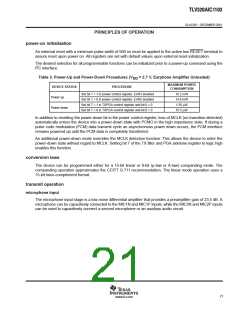 浏览型号TLV320AIC1103PBSR的Datasheet PDF文件第21页