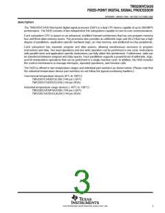 浏览型号TMS320VC5420GGU200的Datasheet PDF文件第3页