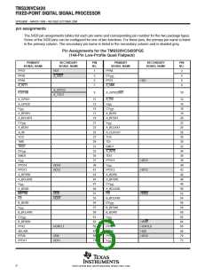 浏览型号TMS320VC5420GGU200的Datasheet PDF文件第6页