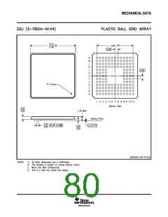 浏览型号TMS320VC5420GGU200的Datasheet PDF文件第80页