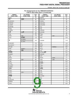 浏览型号TMS320VC5420GGU200的Datasheet PDF文件第9页