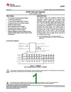 浏览型号LM1881N的Datasheet PDF文件第1页