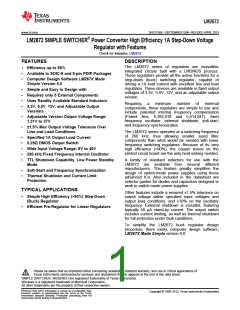 浏览型号LM2672MX-ADJ/NOPB的Datasheet PDF文件第1页