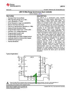 浏览型号LM5116的Datasheet PDF文件第1页
