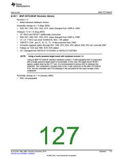 浏览型号MSP-FET430UIF的Datasheet PDF文件第127页