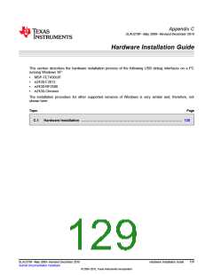 浏览型号MSP-FET430UIF的Datasheet PDF文件第129页
