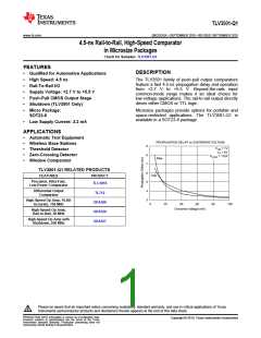浏览型号TLV3501A-Q1的Datasheet PDF文件第1页
